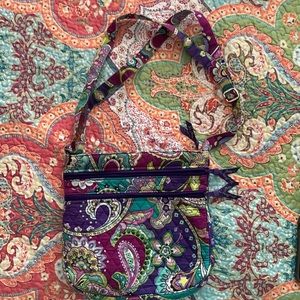 Vera Bradley crossbody bag metal adjustable strap